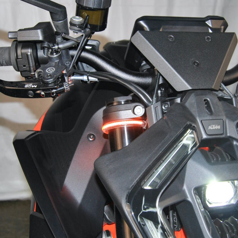 Load image into Gallery viewer, New Rage Cycles 24+ KTM 1390 Super Duke Front Turn Signals
