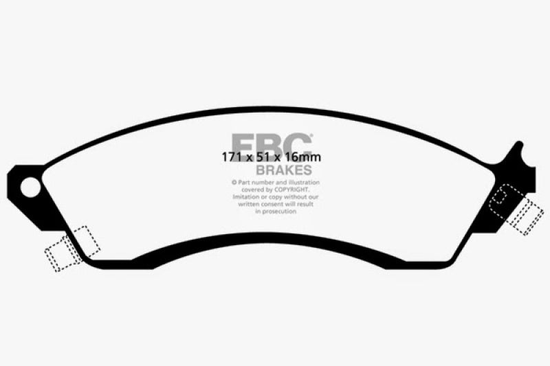 Load image into Gallery viewer, EBC 93-00 Aston Martin Virage 5.3 (PBR Caliper) Redstuff Front Brake Pads
