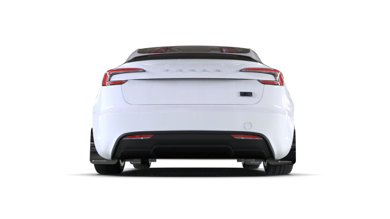 Load image into Gallery viewer, Rally Armor 2024 Tesla Model 3 Highland Black UR Mud Flap Red Logo
