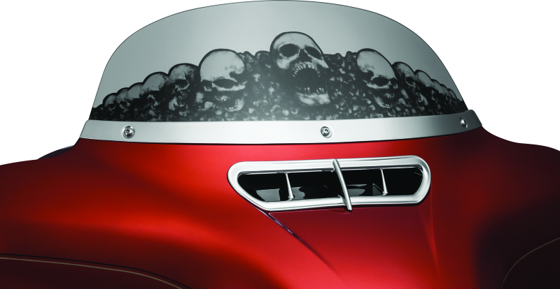 Load image into Gallery viewer, Kuryakyn Smooth Windshield Trim 14-Up Touring Chrome
