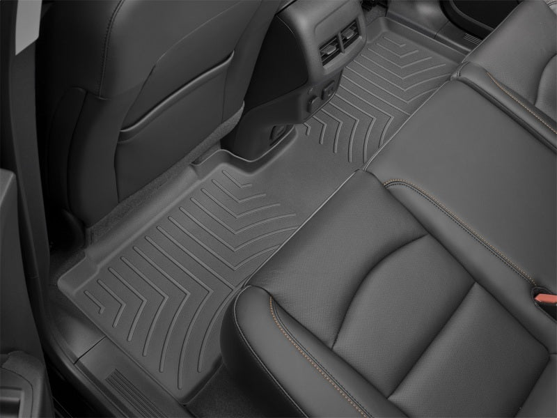 Load image into Gallery viewer, WeatherTech 2021+ Jeep Grand Cherokee L (2nd Row Bucket With Center Console) Rear FloorLiner - Black
