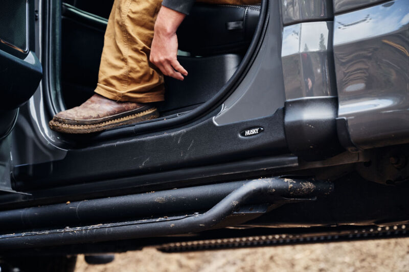 Load image into Gallery viewer, Husky Liners 09-14 Ford F-150 CC Trail Armor Rocker Panel &amp; Sill Plate Cover (4pc) - Tex. Blk
