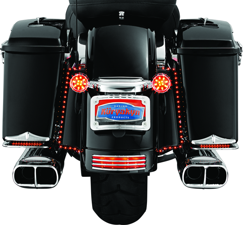Load image into Gallery viewer, Kuryakyn Curved License Plate Mount Chrome
