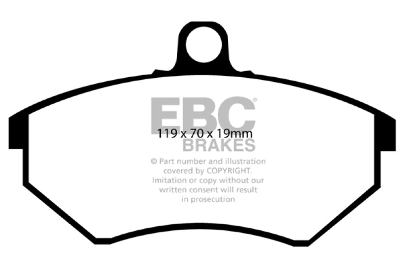 Load image into Gallery viewer, EBC 89-93 Volkswagen Corrado 1.8 Supercharged Yellowstuff Front Brake Pads
