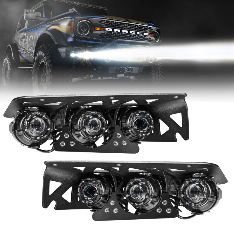 Load image into Gallery viewer, Oracle Lighting 21-24 Ford Bronco Off Road Laser and LED Fog Light Kit for Steel Bumper SEE WARRANTY
