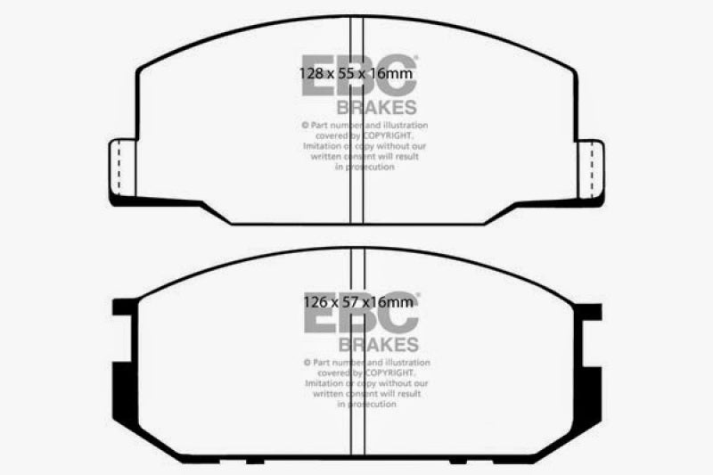Load image into Gallery viewer, EBC 85-90 Lotus Esprit 2.2 Yellowstuff Front Brake Pads
