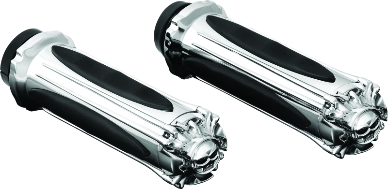 Load image into Gallery viewer, Kuryakyn Zombie Grips Throttle-By-Wire Chrome
