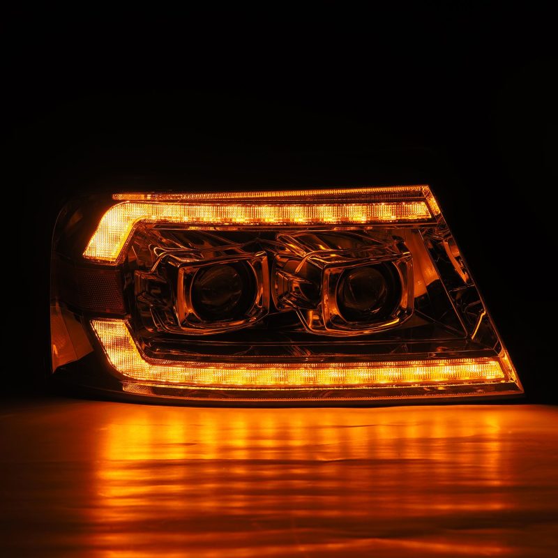 Load image into Gallery viewer, AlphaRex 04-08 Ford F150 PRO-Series Projector Headlights Black w/ Sequential Signal and DRL
