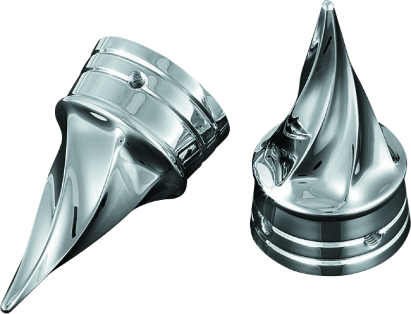 Load image into Gallery viewer, Kuryakyn Twisted Axle Caps Chrome
