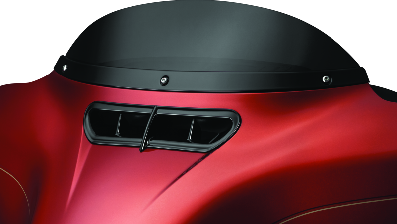 Load image into Gallery viewer, Kuryakyn Smooth Windshield Trim 14-Up Touring Gloss Black
