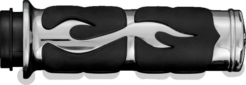 Load image into Gallery viewer, Kuryakyn ISO Flame Grips Metric Chrome
