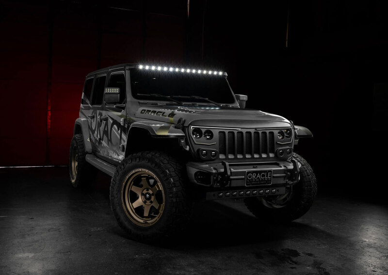 Load image into Gallery viewer, Oracle Jeep Wrangler JL/Gladiator JT Integrated Windhsiled LED Light Bar System
