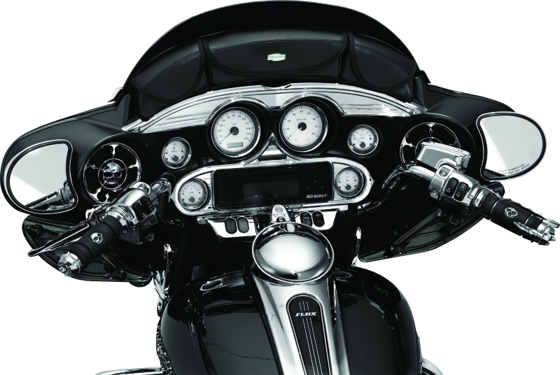 Load image into Gallery viewer, Kuryakyn Stereo Accent 96-13 FL Touring Models Chrome
