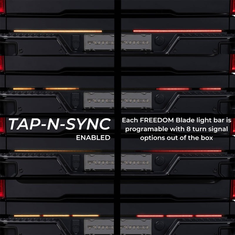 Load image into Gallery viewer, Putco 23-24 Ford SuperDuty F-250/F-350/F-450 60In Freedom Tailgate Bars w/ LED Taillamps Blade

