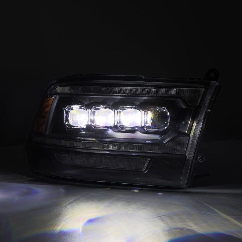 Load image into Gallery viewer, AlphaRex 09-18 Dodge Ram 2500 NOVA LED Proj Headlights Plank Style Design Black w/ Activation Light
