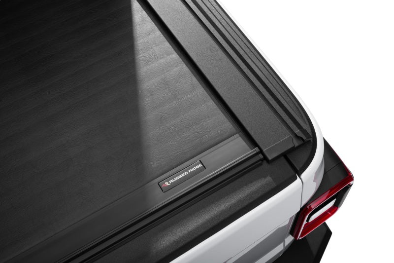 Load image into Gallery viewer, Rugged Ridge 20-22 Jeep Gladiator w/o Trail Rail Sys Armis Tonneau Cover w/Max Track - Tex. Blk

