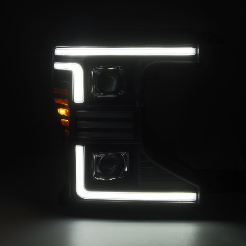 Load image into Gallery viewer, AlphaRex 20-22 Ford F150 Pro-Series Projector Headlights Black w/ Activation Light / Seq. Sig. / DRL
