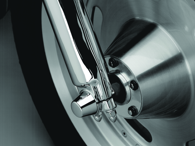 Load image into Gallery viewer, Kuryakyn Front Axle Nut Caps Chrome
