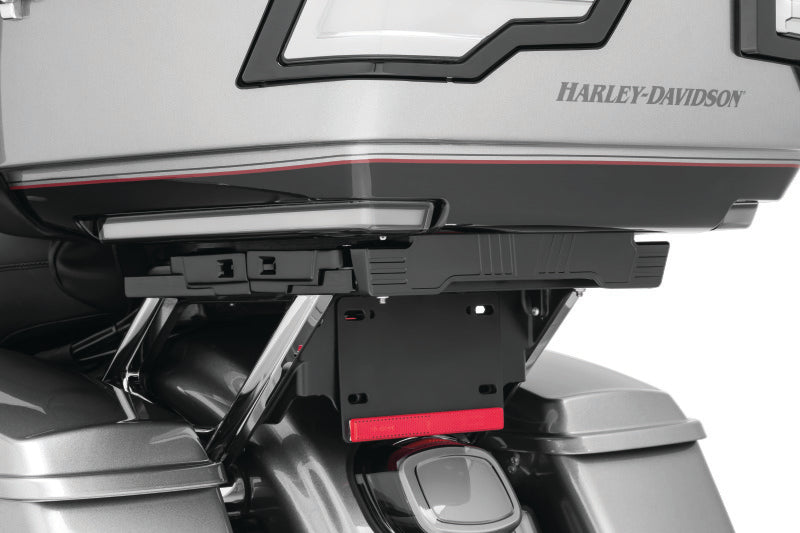 Load image into Gallery viewer, Kuryakyn Quick Adjust Tour-Pak Relocator 14-Up Touring Black
