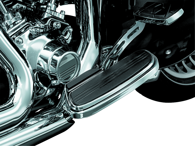 Load image into Gallery viewer, Kuryakyn Floorboard Exhaust Boot Guard Chrome
