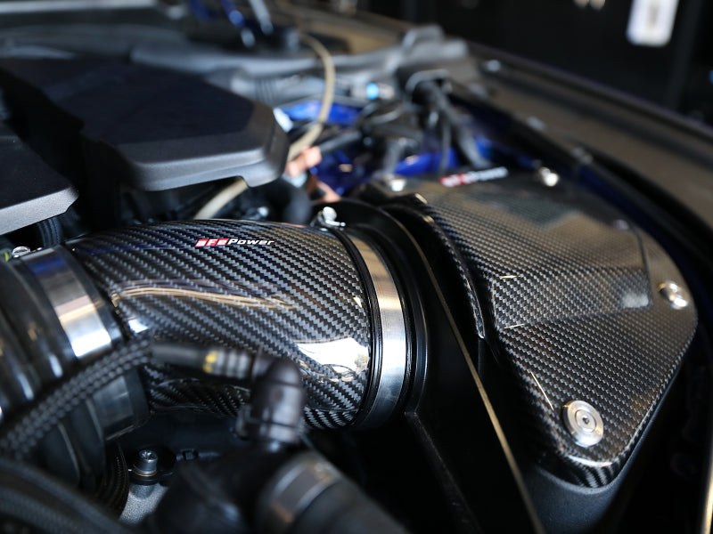 Load image into Gallery viewer, aFe Momentum Black Series Carbon Fiber Pro 5R Air Intake System BMW M5 (F90) 18-19

