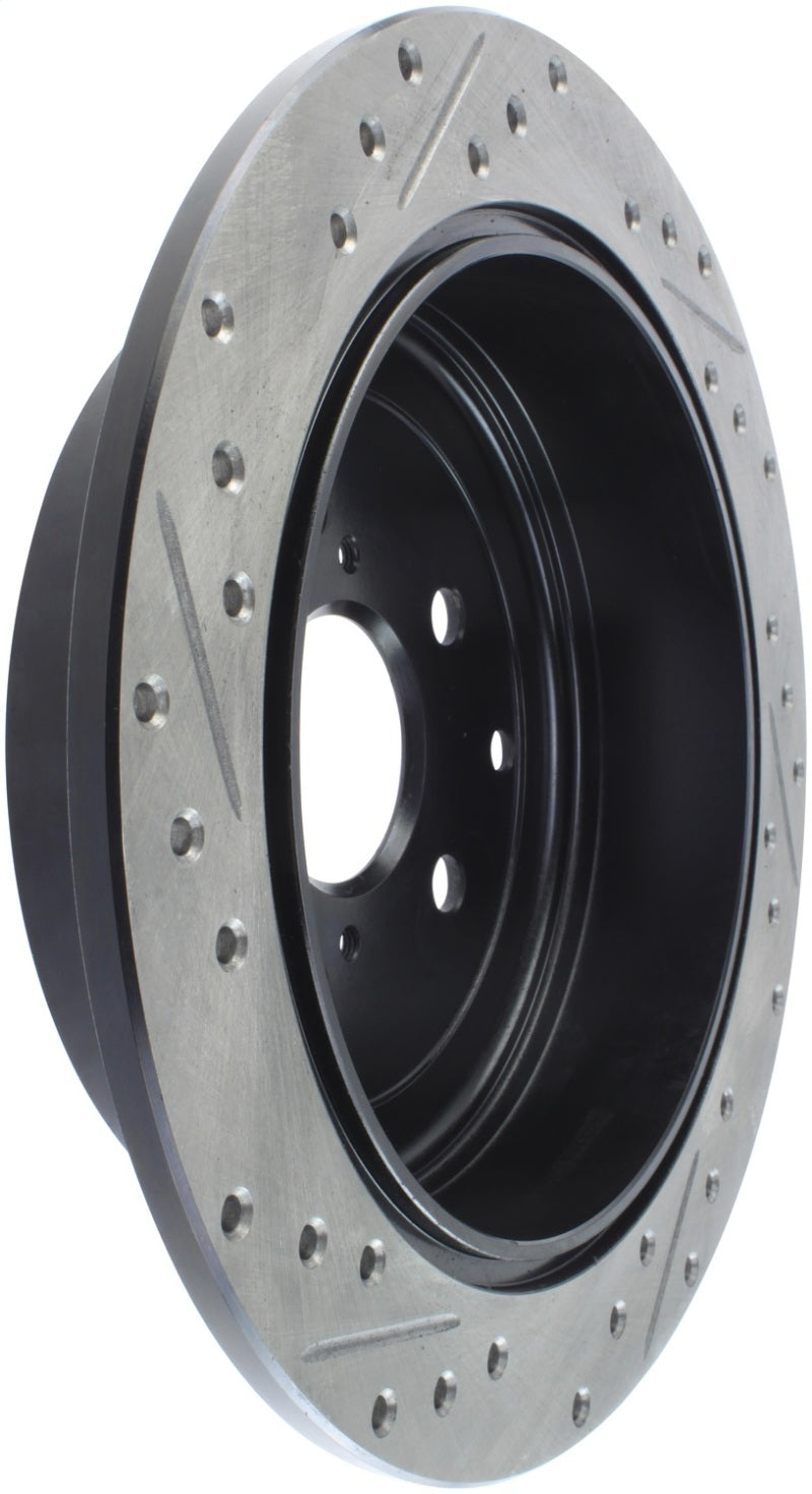 Load image into Gallery viewer, StopTech Sport Drilled &amp; Slotted Rotor - Rear Left
