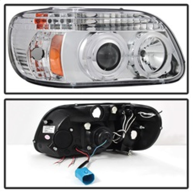 Load image into Gallery viewer, Spyder Ford Explorer 95-01 1PC Projector Headlights LED Halo Chrm PRO-YD-FEXP95-HL-1PC-C
