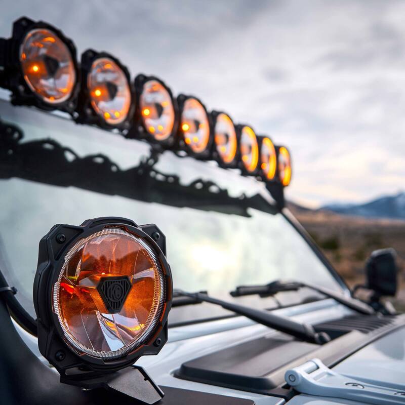 Load image into Gallery viewer, KC HiLiTES Gravity Titan LED 6in. - Pair Pack (Wide-40 Beam)

