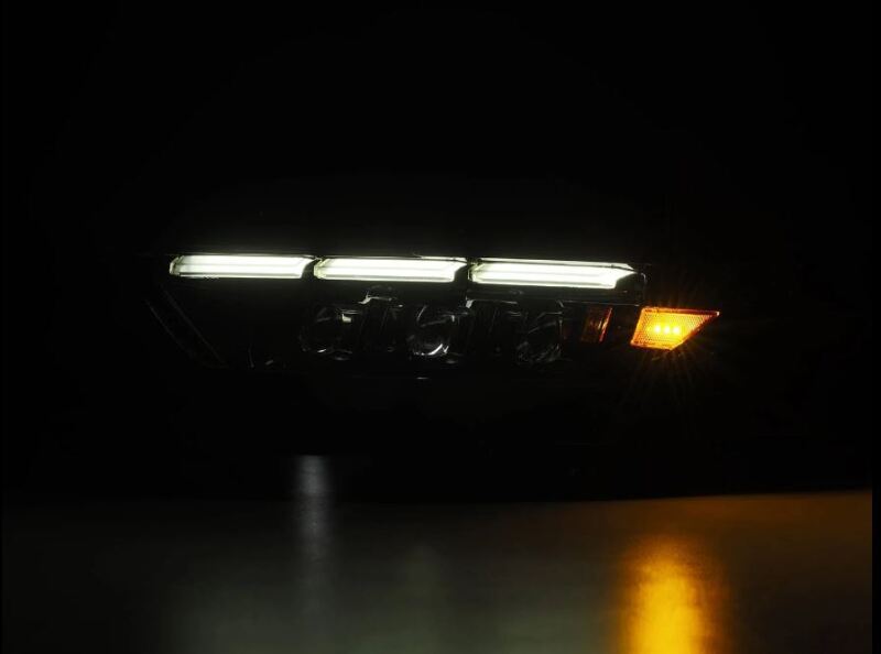 Load image into Gallery viewer, AlphaRex 15-17 Ford Mustang NOVA LED Proj Headlights Alpha Black w/Activ Light/Seq Signal/Switch DRL
