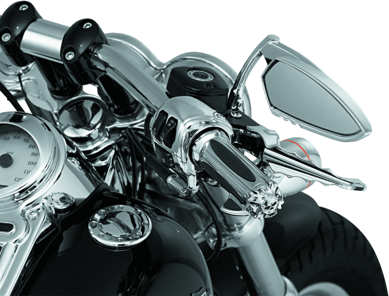 Load image into Gallery viewer, Kuryakyn Replacement Zombie Grip Emblems With Throttle Boss Chrome

