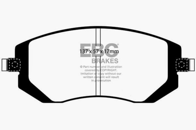 Load image into Gallery viewer, EBC 03-05 Subaru Impreza 2.0 Turbo WRX Bluestuff Front Brake Pads
