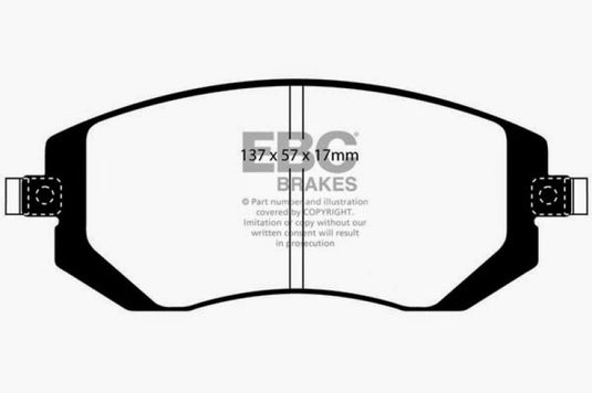 EBC 03-05 Subaru Impreza 2.0 Turbo WRX Bluestuff Front Brake Pads