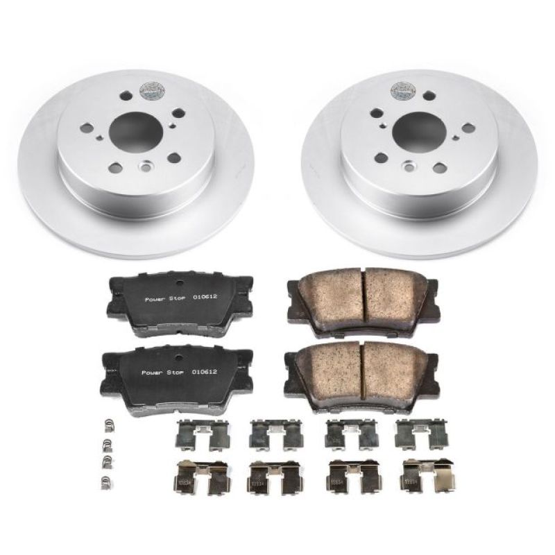 Load image into Gallery viewer, Power Stop 18-19 Toyota Camry Rear Z17 Evolution Geomet Coated Brake Kit
