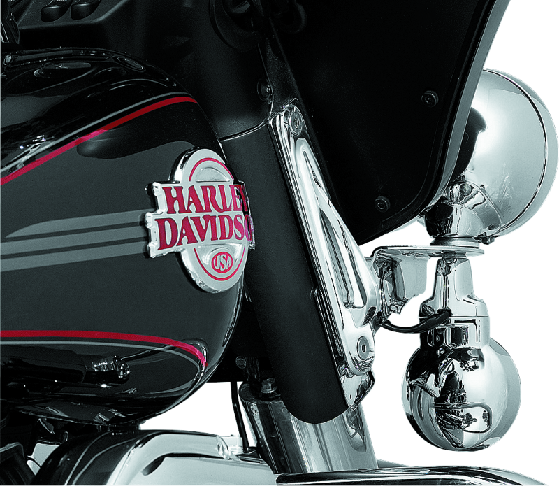 Load image into Gallery viewer, Kuryakyn Custom Teardrop Tie-Down Brackets 83-13 Touring Chrome
