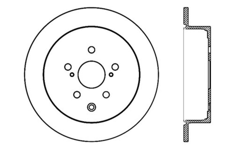 Load image into Gallery viewer, StopTech Sport Drilled &amp; Slotted Rotor - Rear Left
