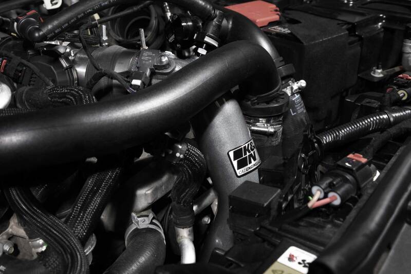 Load image into Gallery viewer, K&amp;N 2023 Ford Bronco Raptor 3.0L V6 Aluminum Charge Pipe Kit - Gunmetal Gray
