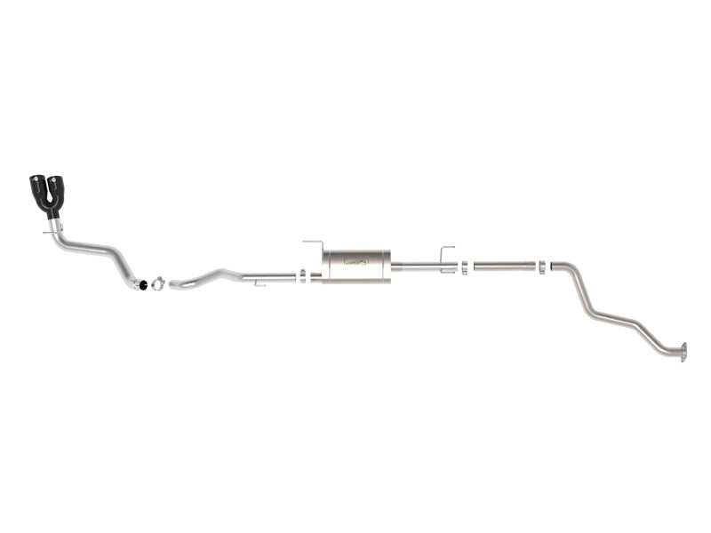 Load image into Gallery viewer, aFe 2024 Toyota Tacoma L4 2.4L Vulcan Series 2.5-3in 304 SS Steel Cat-Back Exhaust w/Black Tips
