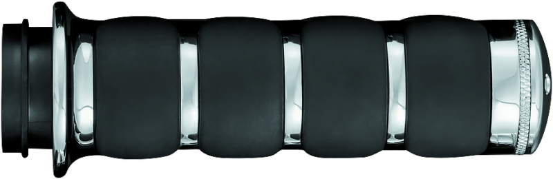 Load image into Gallery viewer, Kuryakyn Premium ISO Grips Without Throttle Boss Throttle-By-Wire Chrome
