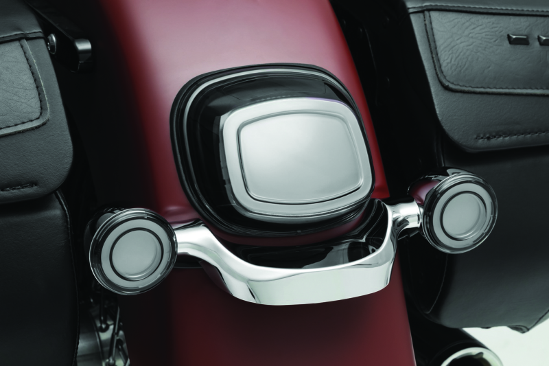 Load image into Gallery viewer, Kuryakyn Tracer L.E.D. Front Turn Signal Insert, Red Light, Smoke Lens 1156

