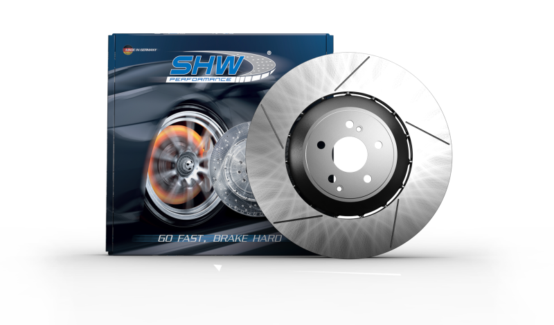 Load image into Gallery viewer, SHW 10-16 Porsche Panamera Turbo 4.8L w/o Ceramics Left Front Slotted LW Brake Rotor (298615301C)
