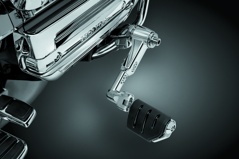 Load image into Gallery viewer, Kuryakyn Ergo III Adjustable Mount With Trident Dually ISO Pegs Chrome
