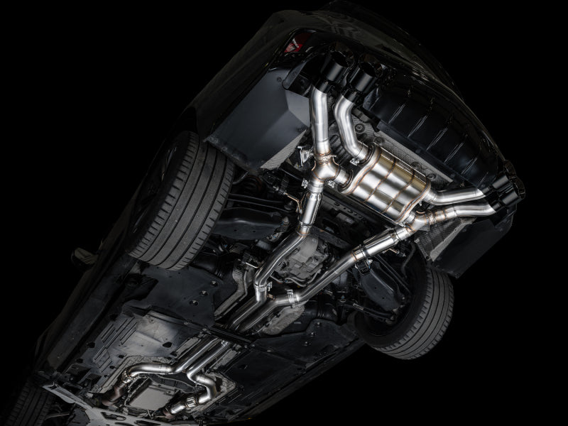 Load image into Gallery viewer, AWE Tuning 2021+ Cadillac CT4-V Blackwing SwitchPath Exhaust - Diamond Black Tips
