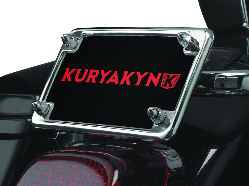 Load image into Gallery viewer, Kuryakyn License Frame &amp; Backing Plate Set 4in X 7in Chrome
