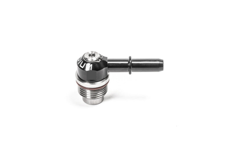 Load image into Gallery viewer, Radium Engineering 10AN ORB Swivel Banjo PCV Valve to 10mm SAE Male
