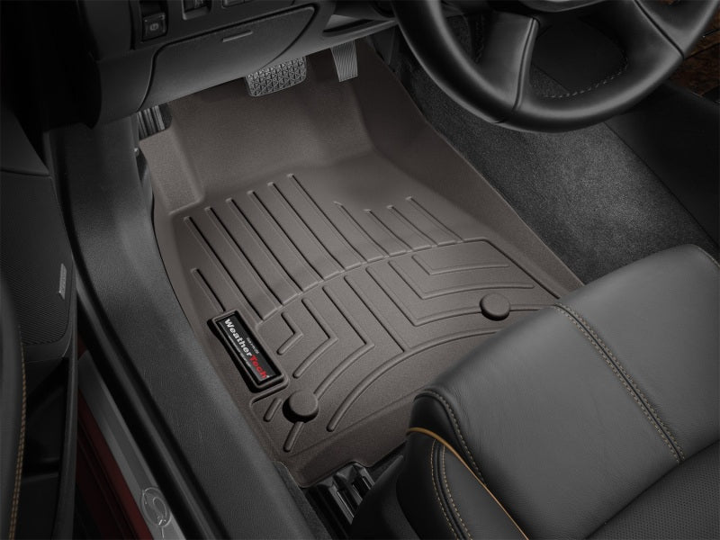 Load image into Gallery viewer, WeatherTech 14+ Chevy Silverado (Crew Cab / Double Cab) Front FloorLiners - Cocoa
