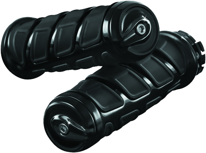 Load image into Gallery viewer, Kuryakyn Kinetic Grips Indian Gloss Black
