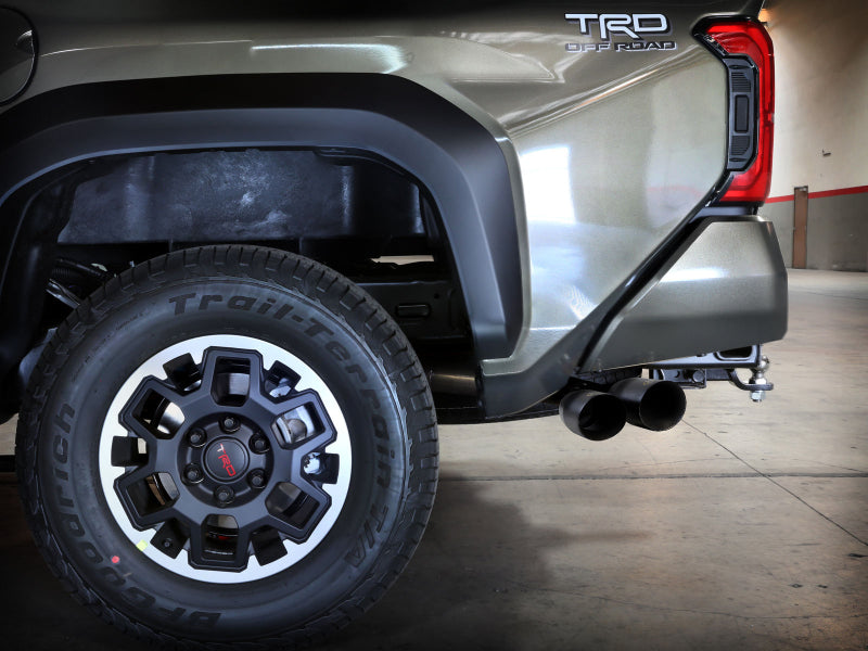 Load image into Gallery viewer, aFe 2024 Toyota Tacoma L4 2.4L Vulcan Series 2.5-3in 304 SS Steel Cat-Back Exhaust w/Black Tips
