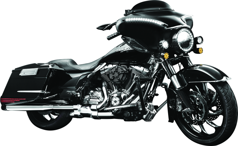 Load image into Gallery viewer, Kuryakyn Smooth Windshield Trim 96-13 Touring Gloss Black
