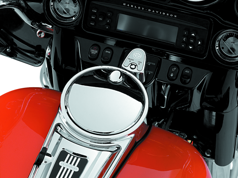 Load image into Gallery viewer, Kuryakyn Push-Button Fuel Door Latch Chrome
