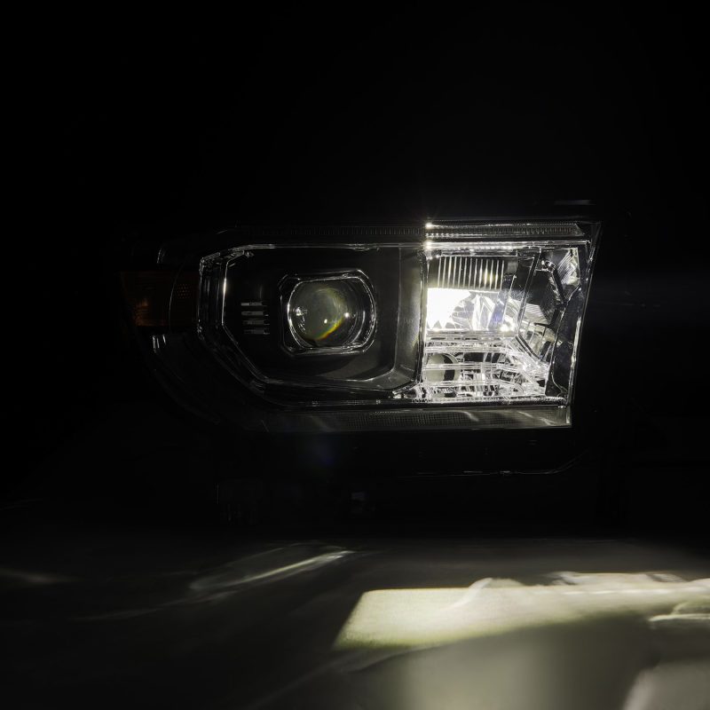 Load image into Gallery viewer, AlphaRex 07-13 Toyota Tundra / 08-17 Sequoia LUXX LED Proj HL Chrome w/Actv Light / Seq. Sig + DRL

